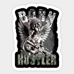 Urban Angel Hustler Streetwear Sticker